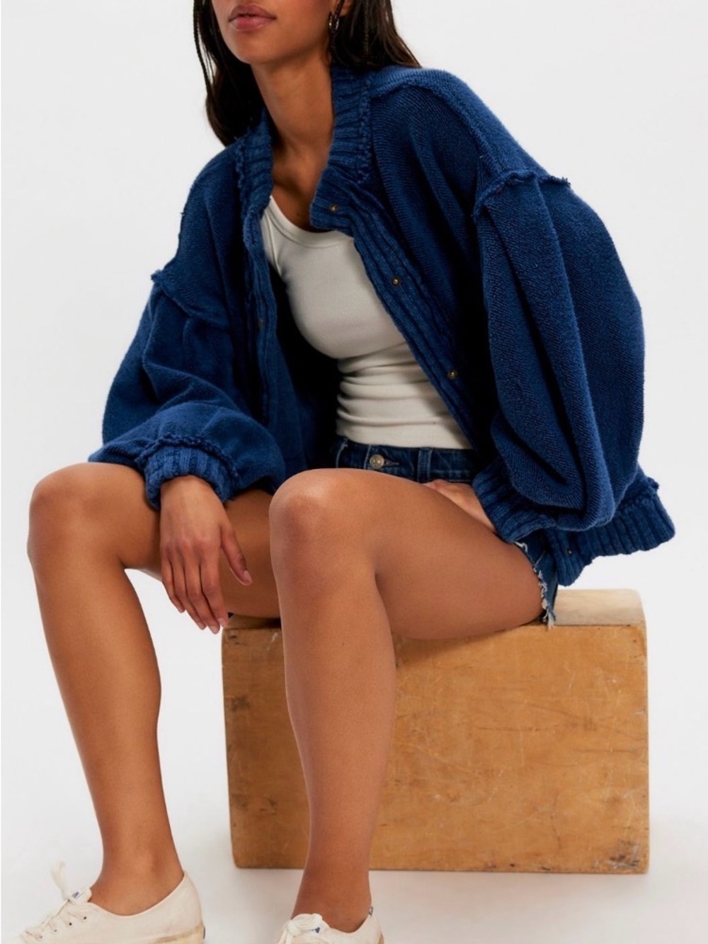 We The Free Cute in the Cardi Slouchy Cardigan - Picture 4 of 10